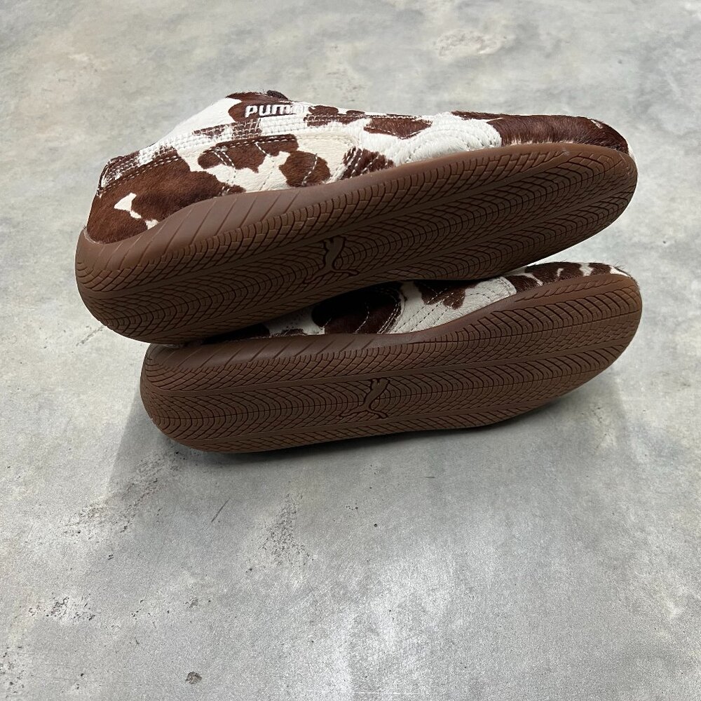 Puma Brown and White Cowprint Sneakers - Picture 6 of 6